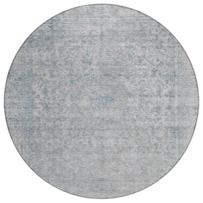 Felissae Silver Washable Indoor - Outdoor Rug - LOOMLAN - LOOMLAN Rugs - Outdoor Rugs