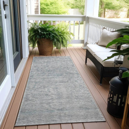 Felissae Silver Washable Indoor - Outdoor Rug - LOOMLAN - LOOMLAN Rugs - Outdoor Rugs