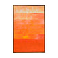 Fence Hand-Painted Orange Artwork-Framed Wall Art-Chelsea House-LOOMLAN