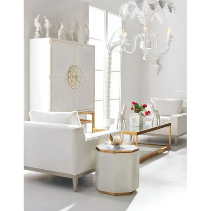 Fern White Tropical Flair Chandelier - LOOMLAN - Chelsea House - Chandeliers