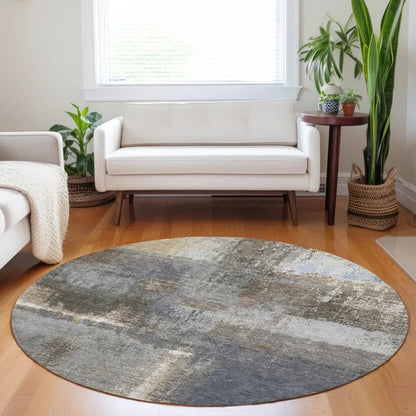 Fernal Brown Washable Indoor - Outdoor Rug - LOOMLAN - LOOMLAN Rugs - Outdoor Rugs