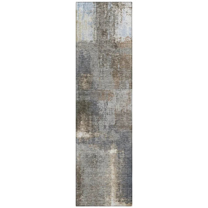 Fernal Brown Washable Indoor - Outdoor Rug - LOOMLAN - LOOMLAN Rugs - Outdoor Rugs