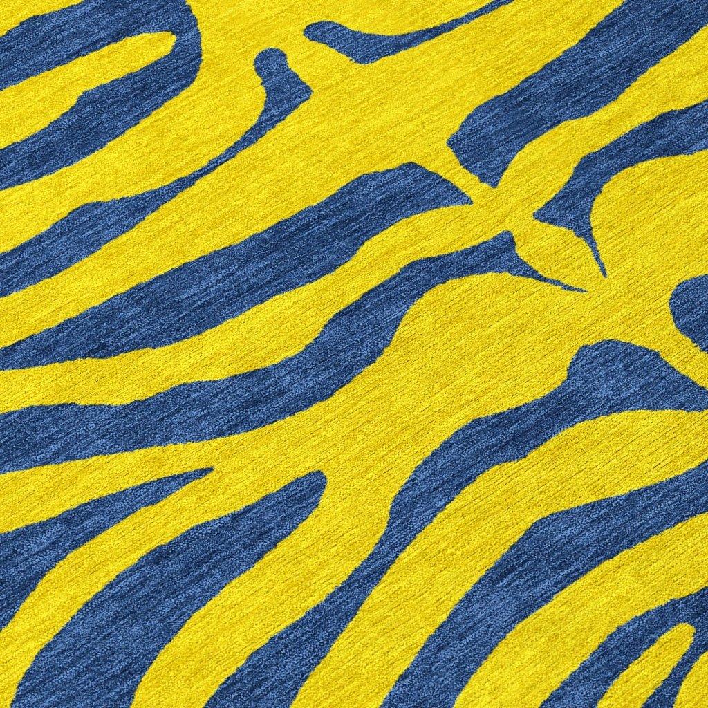 Fernelle Gold Washable Indoor-Outdoor Rug-Outdoor Rugs-LOOMLAN Rugs-LOOMLAN