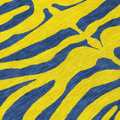 Fernelle Gold Washable Indoor-Outdoor Rug-Outdoor Rugs-LOOMLAN Rugs-LOOMLAN