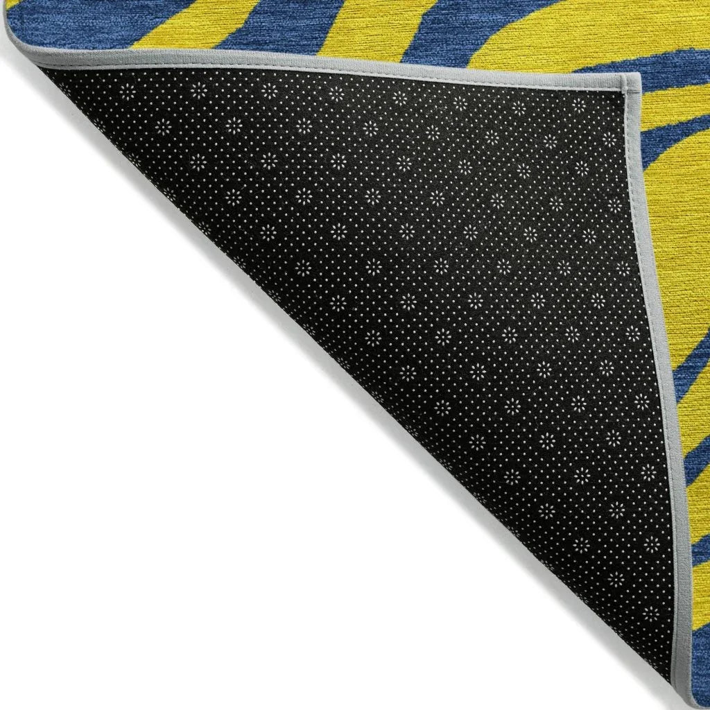 Fernelle Gold Washable Indoor-Outdoor Rug-Outdoor Rugs-LOOMLAN Rugs-LOOMLAN