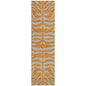 Fernelle Orange Washable Indoor-Outdoor Rug-Outdoor Rugs-LOOMLAN Rugs-2'3" x 7'6"-LOOMLAN