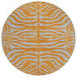 Fernelle Orange Washable Indoor-Outdoor Rug-Outdoor Rugs-LOOMLAN Rugs-8' x 8'-LOOMLAN