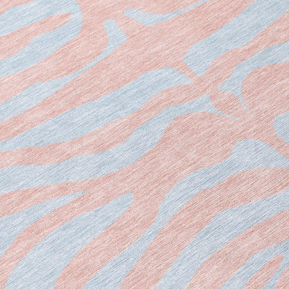 Fernelle Pink Washable Indoor-Outdoor Rug-Outdoor Rugs-LOOMLAN Rugs-LOOMLAN