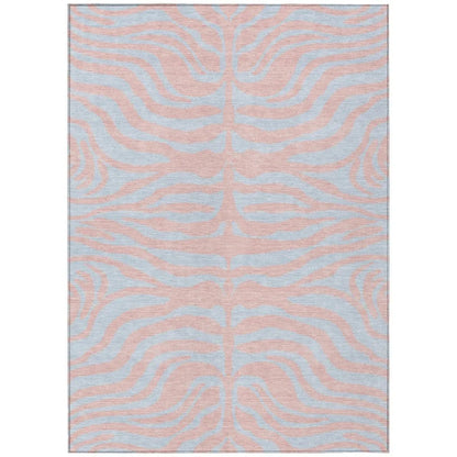 Fernelle Pink Washable Indoor-Outdoor Rug-Outdoor Rugs-LOOMLAN Rugs-2'6" x 3'10"-LOOMLAN