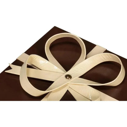 Ferrell Leather Chocolate Brown Holiday Boxes 3PC - LOOMLAN - Sarreid - Boxes & Bowls