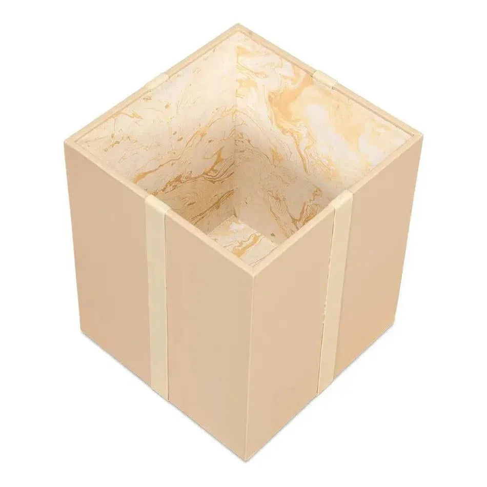 Ferrell Leather & Mdf Taupe Holiday Boxes Set of 3 - LOOMLAN - Sarreid - Boxes & Bowls