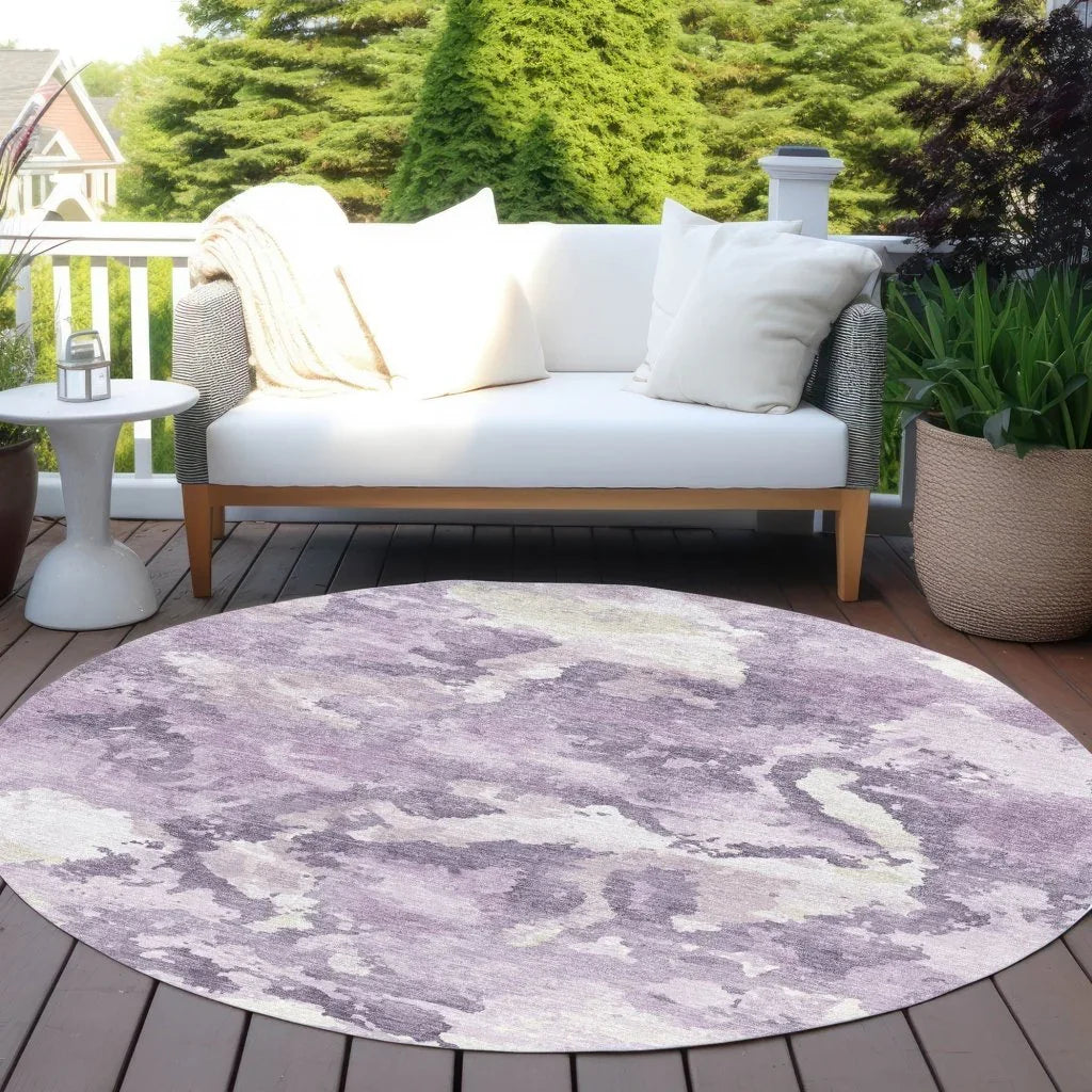 Ferren Purple Washable Indoor - Outdoor Rug - LOOMLAN - LOOMLAN Rugs - Outdoor Rugs