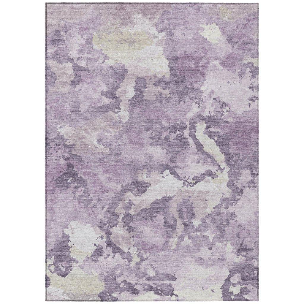 Ferren Purple Washable Indoor - Outdoor Rug - LOOMLAN - LOOMLAN Rugs - Outdoor Rugs