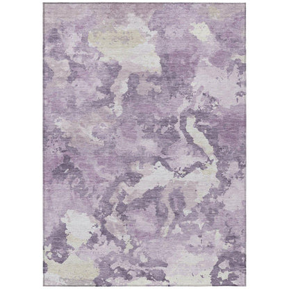 Ferren Purple Washable Indoor - Outdoor Rug - LOOMLAN - LOOMLAN Rugs - Outdoor Rugs