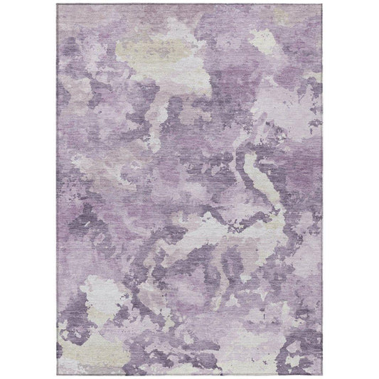 Ferren Purple Washable Indoor - Outdoor Rug - LOOMLAN - LOOMLAN Rugs - Outdoor Rugs