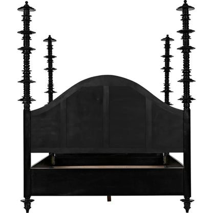 Ferret Black Wooden Bed Frame - LOOMLAN - Noir - Beds