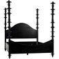 Ferret Black Wooden Bed Frame - LOOMLAN - Noir - Beds