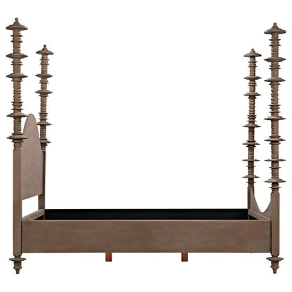Ferret Wooden Eastern King Bed - LOOMLAN - Noir - Beds