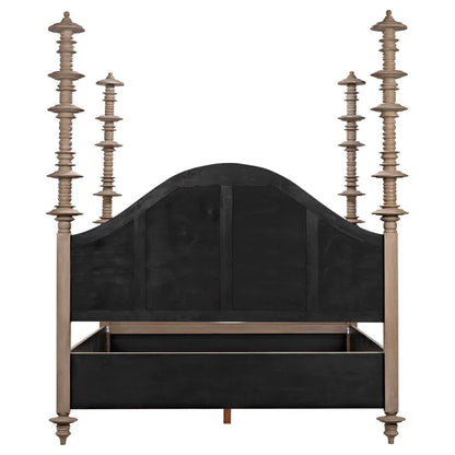 Ferret Wooden Eastern King Bed - LOOMLAN - Noir - Beds