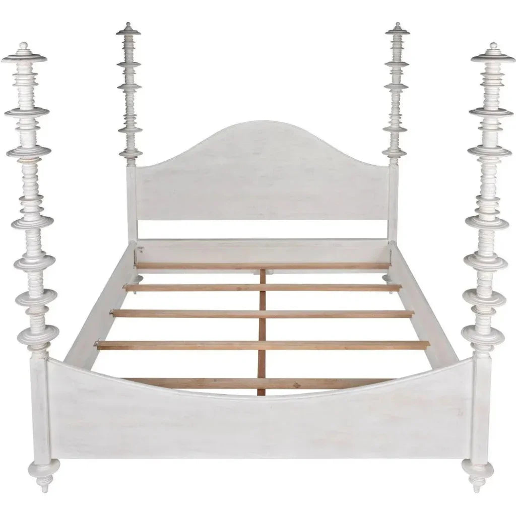 Ferret Wooden Eastern King Bed Frame - LOOMLAN - Noir - Beds