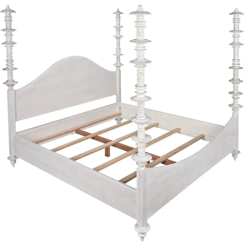 Ferret Wooden Eastern King Bed Frame - LOOMLAN - Noir - Beds