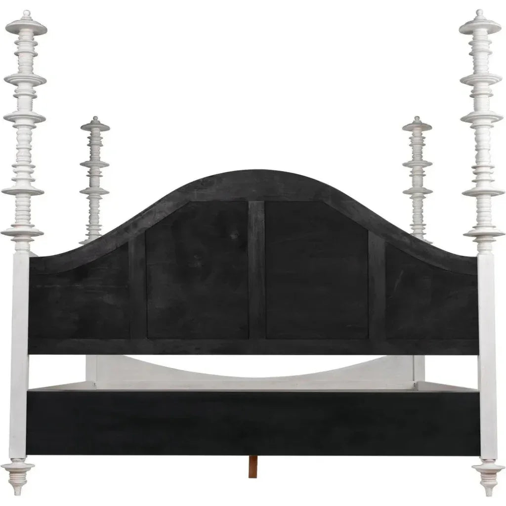 Ferret Wooden Eastern King Bed Frame - LOOMLAN - Noir - Beds