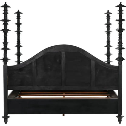 Ferret Wooden Eastern King Bed Frame - LOOMLAN - Noir - Beds