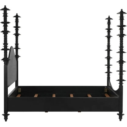 Ferret Wooden Eastern King Bed Frame - LOOMLAN - Noir - Beds