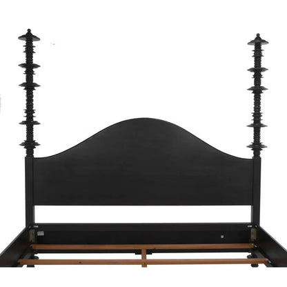 Ferret Wooden Eastern King Bed Frame - LOOMLAN - Noir - Beds