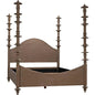 Ferrett Brown Wooden Bed Frame - LOOMLAN - Noir - Beds