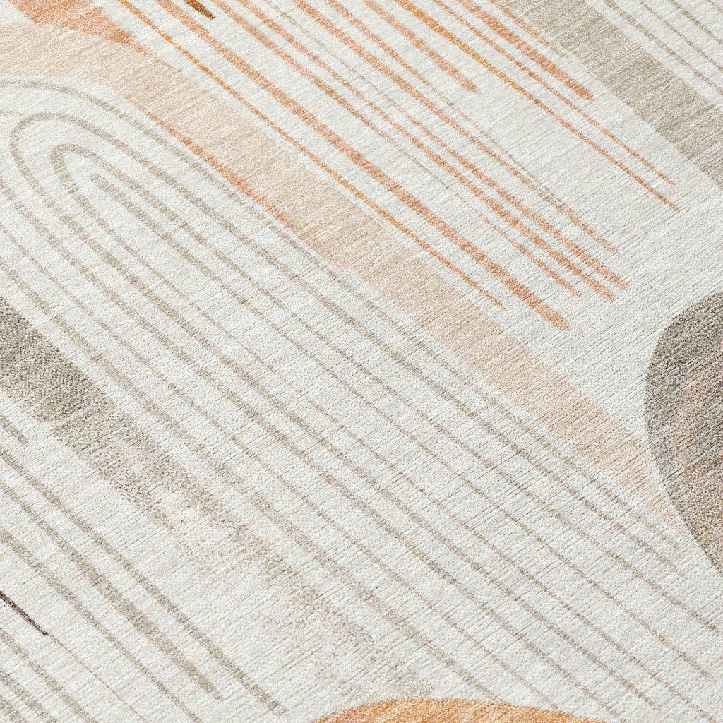 Feylinne Ivory Washable Indoor - Outdoor Rug - LOOMLAN - LOOMLAN Rugs - Outdoor Rugs