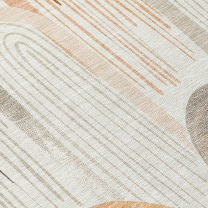 Feylinne Ivory Washable Indoor - Outdoor Rug - LOOMLAN - LOOMLAN Rugs - Outdoor Rugs