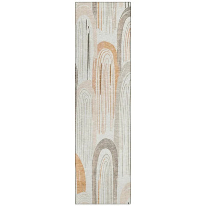 Feylinne Ivory Washable Indoor - Outdoor Rug - LOOMLAN - LOOMLAN Rugs - Outdoor Rugs