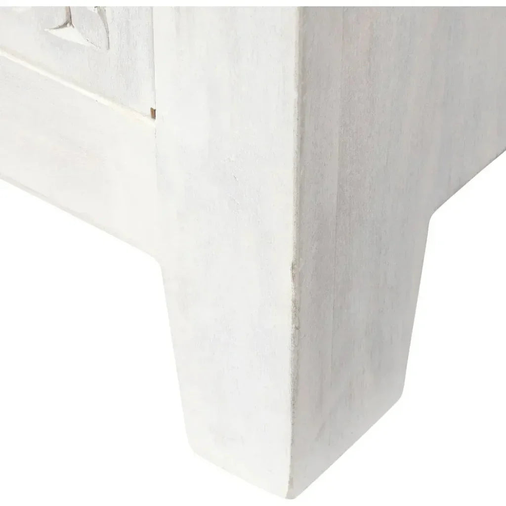 Feyloren White Coastal Tall Home Bar Cabinet-Home Bar Cabinets-LOOMLAN-LOOMLAN