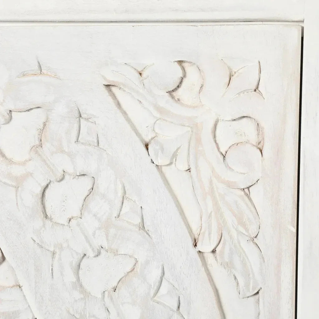 Feyloren White Coastal Tall Home Bar Cabinet-Home Bar Cabinets-LOOMLAN-LOOMLAN