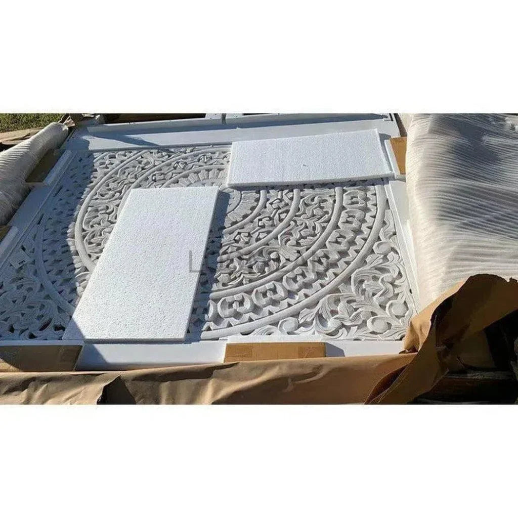 MandalaBed Frame with Tall Headboard - LOOMLAN - LOOMLAN - Beds