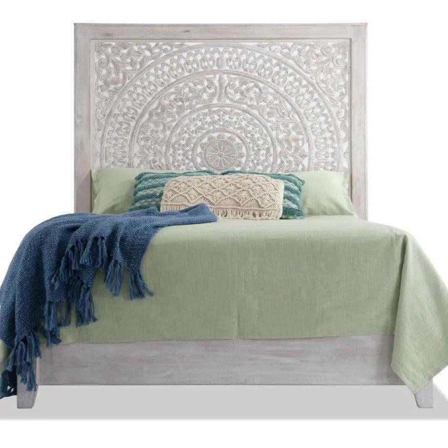 MandalaBed Frame with Tall Headboard - LOOMLAN - LOOMLAN - Beds