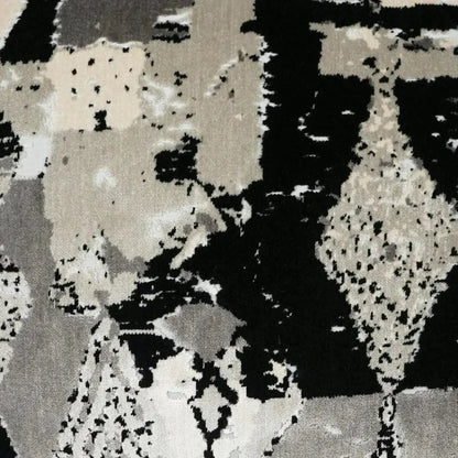 Fez Abstract Black Grey Large Throw Pillow Insert - LOOMLAN - D.V. Kap - Throw Pillows