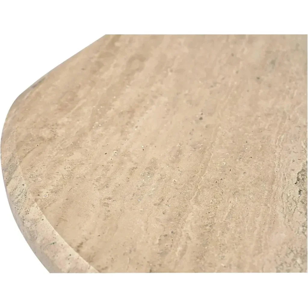 Fia Iron & Wood Beige Geometric Coffee Table - LOOMLAN - Moe's Home - Coffee Tables