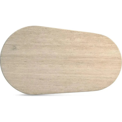 Fia Iron & Wood Beige Geometric Dining Table-Dining Tables-Moe's Home-LOOMLAN