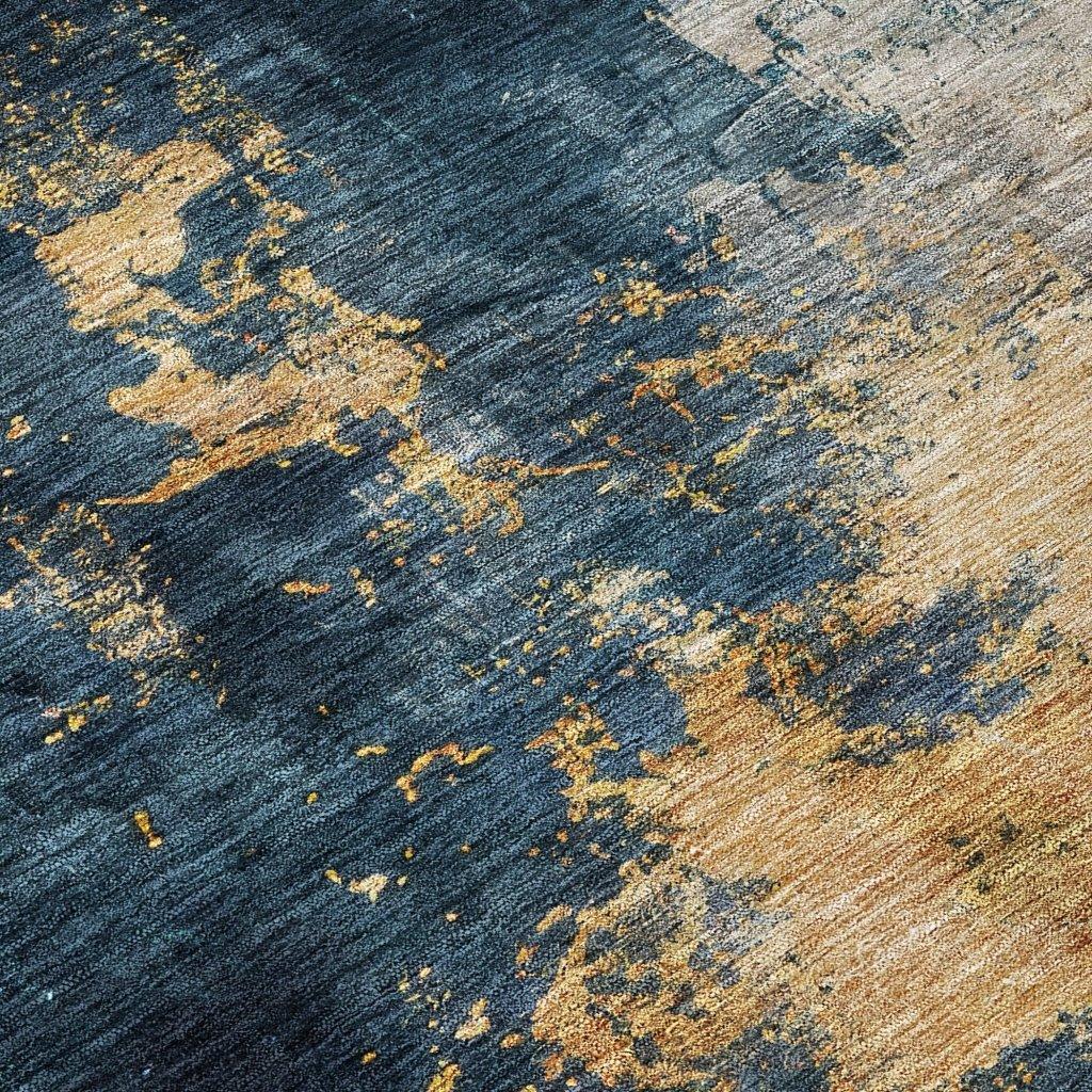 Fibra Blue Washable Indoor-Outdoor Rug-Outdoor Rugs-LOOMLAN Rugs-LOOMLAN