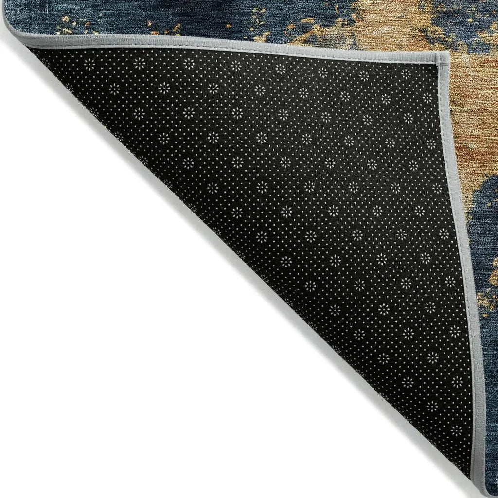 Fibra Blue Washable Indoor-Outdoor Rug-Outdoor Rugs-LOOMLAN Rugs-LOOMLAN