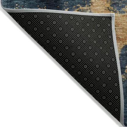 Fibra Blue Washable Indoor-Outdoor Rug-Outdoor Rugs-LOOMLAN Rugs-LOOMLAN