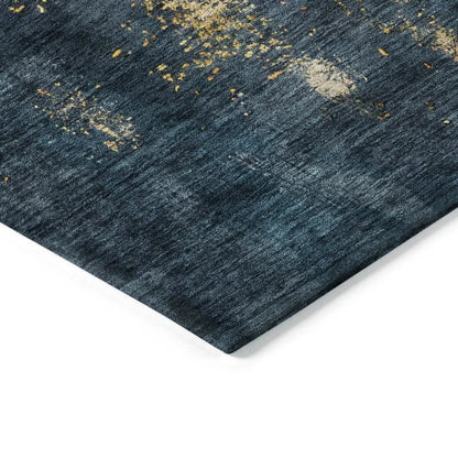 Fibra Blue Washable Indoor-Outdoor Rug-Outdoor Rugs-LOOMLAN Rugs-LOOMLAN