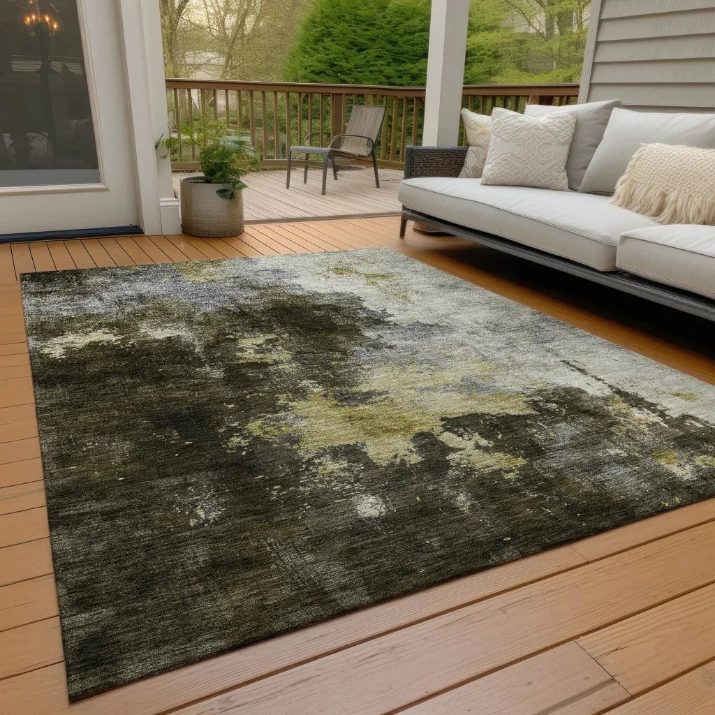 Fibra Brown Washable Indoor-Outdoor Rug-Outdoor Rugs-LOOMLAN Rugs-LOOMLAN