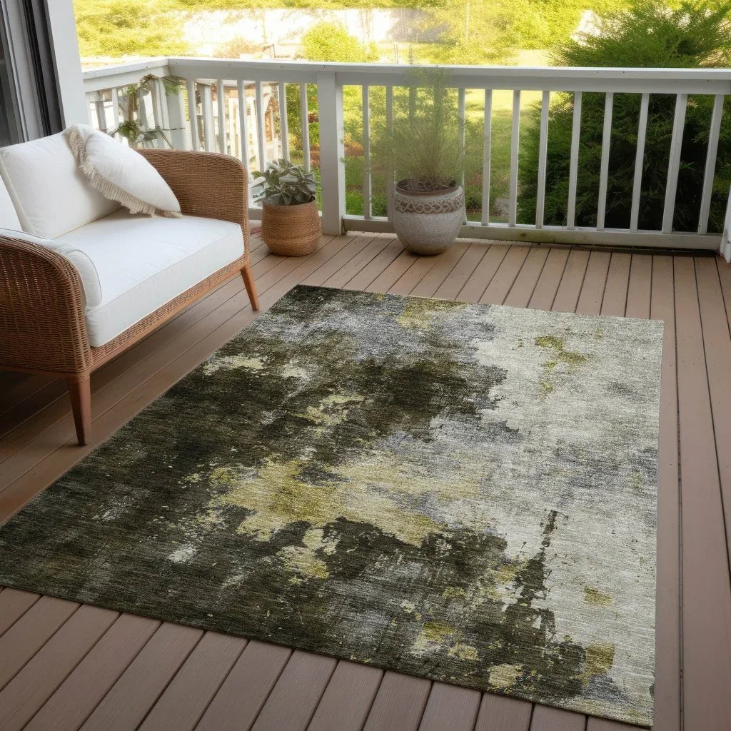 Fibra Brown Washable Indoor-Outdoor Rug-Outdoor Rugs-LOOMLAN Rugs-LOOMLAN