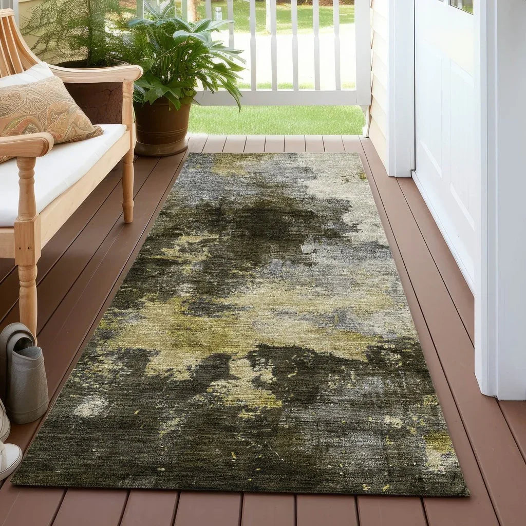 Fibra Brown Washable Indoor-Outdoor Rug-Outdoor Rugs-LOOMLAN Rugs-LOOMLAN