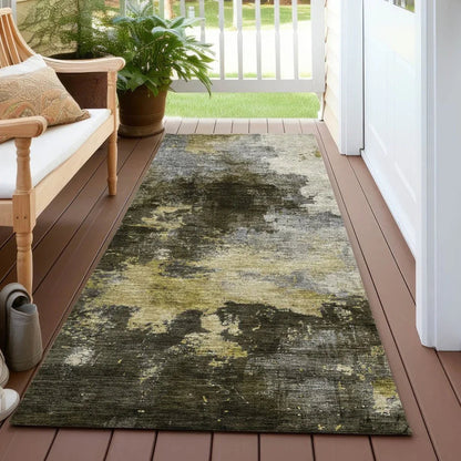 Fibra Brown Washable Indoor-Outdoor Rug-Outdoor Rugs-LOOMLAN Rugs-LOOMLAN