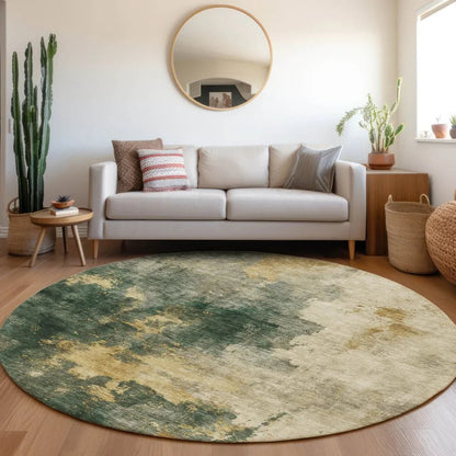 Fibra Green Washable Indoor-Outdoor Rug-Outdoor Rugs-LOOMLAN Rugs-LOOMLAN