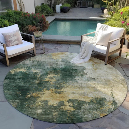 Fibra Green Washable Indoor-Outdoor Rug-Outdoor Rugs-LOOMLAN Rugs-LOOMLAN